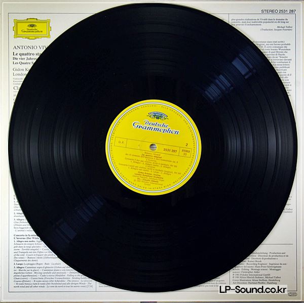 CLAUDIO ABBADO GIDON KREMER* VIVALDI THE FOUR SEASONS 	DG 2531 287