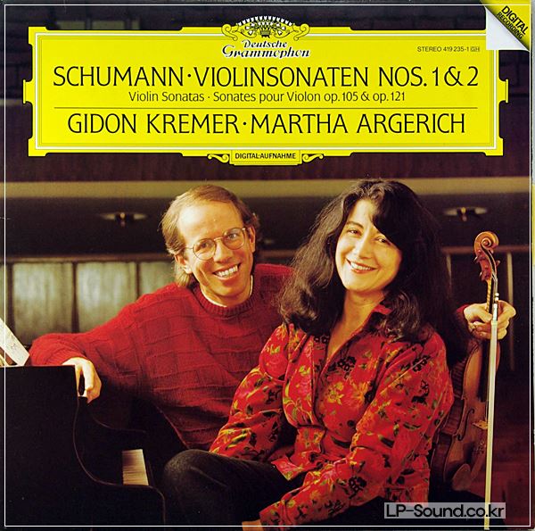 GIDON KREMER / MARTHA ARGERICH SCHUMANN: VIOLINSONATEN 1&2 LP DGG 419 235-1