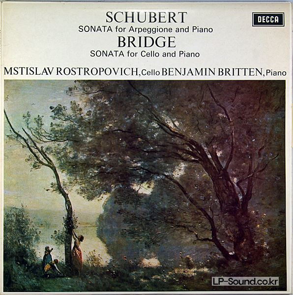 ROSTROPOVICH BRITTEN SCHUBERT ARPEGGIONE BRIDGE CELLO DECCA SXL 6426 NB