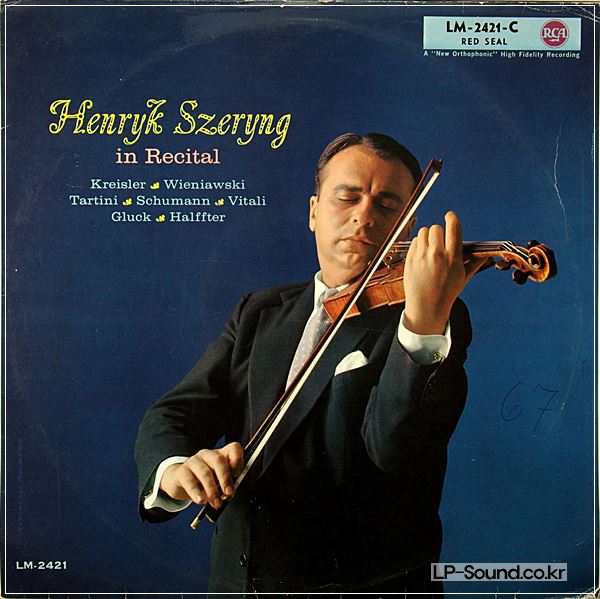 HENRYK SZERYNG* IN RECITAL *DEVIL'S TRILL* VITALI CHACONNE RCA LM 2421-C