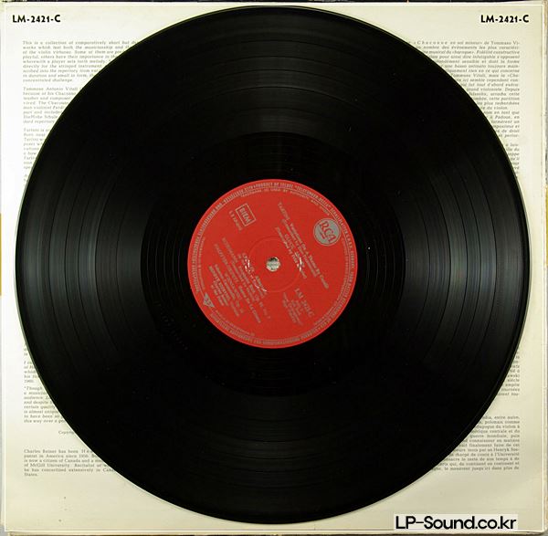 HENRYK SZERYNG* IN RECITAL *DEVIL'S TRILL* VITALI CHACONNE RCA LM 2421-C