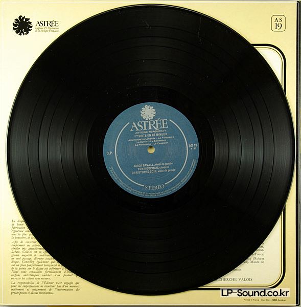 FORQUERAY PUECES VIOLE SAVALL KOOPMAN ASTREE AS19