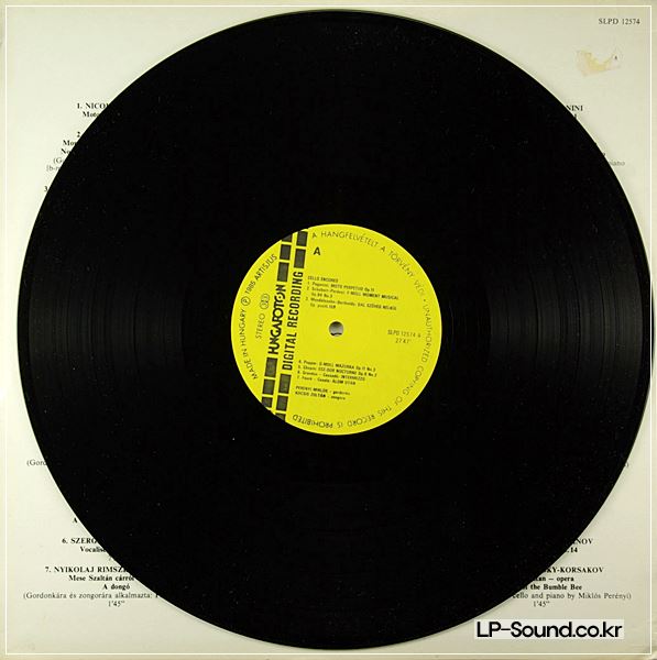 CELLO ENCORES MIKLOS PERENYI ZOLTAN HUNGARATON SLPD 12574