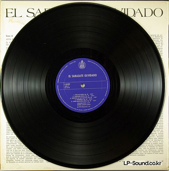 EL SARASATE OLVIDADO - RUGGIERO RICCI M. ZANETTI - HISPAVOX STEREO S60.008