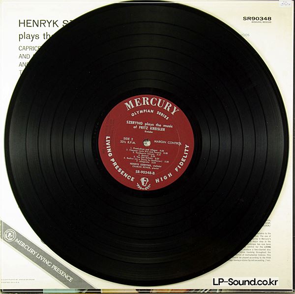 HENRYK SZERYNG- FRITZ KREISLER- MERCURY SR90348