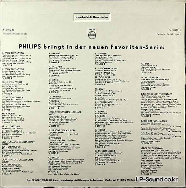 ROMANO RUBATO PLAYS-VIOLIN-VARIOUS DUTCH ONLY RARE 10''