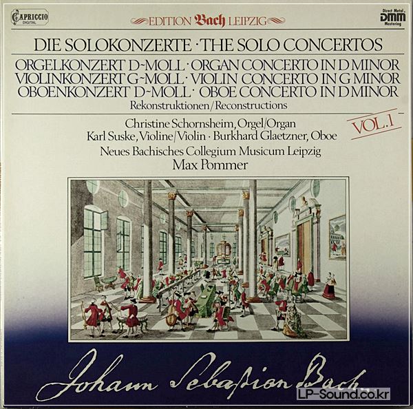 JOHANN SEBASTIAN BACH (1685-1750) • THE SOLO CONCERTOS I LP • KARL SUSKE