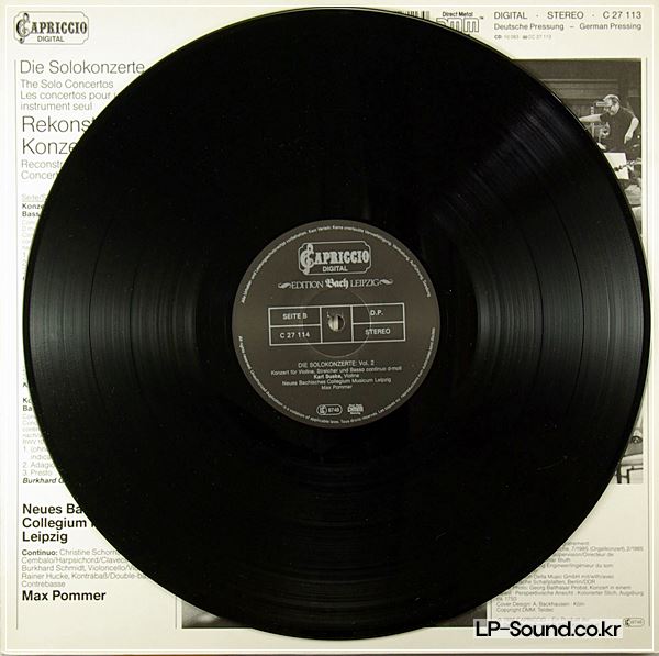 JOHANN SEBASTIAN BACH (1685-1750) • THE SOLO CONCERTOS I LP • KARL SUSKE