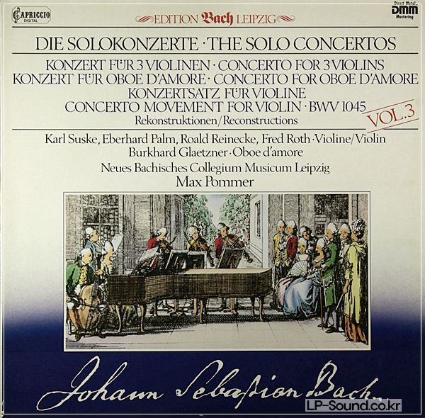JOHANN SEBASTIAN BACH (1685-1750) • THE SOLO CONCERTOS III LP • KARL SUSKE