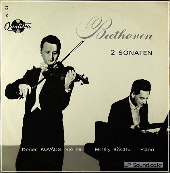 KOVACS & BACHER BEETHOVEN 2 SONATEN RARE QUALITON HUNGARY