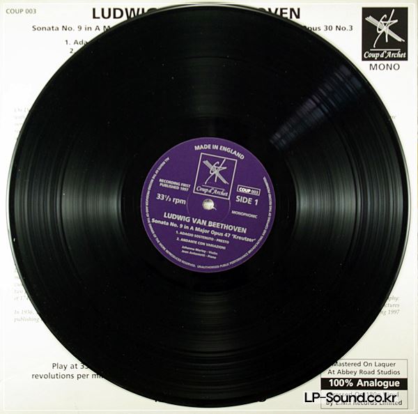 JOHANNA MARTZY BEETHOVEN SONATAS KREUTZER & OP.30 COUP D'ARCHET COUP 003