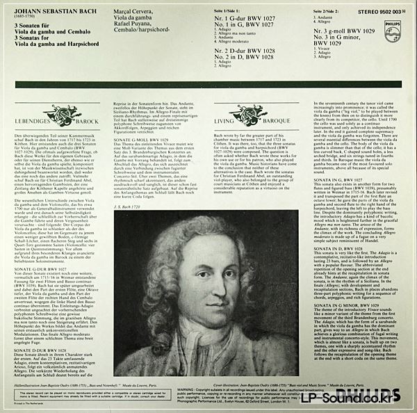 JOHANN SEBASTIAN BACH~MARCAN CERVERA, RAFAEL PUYANA