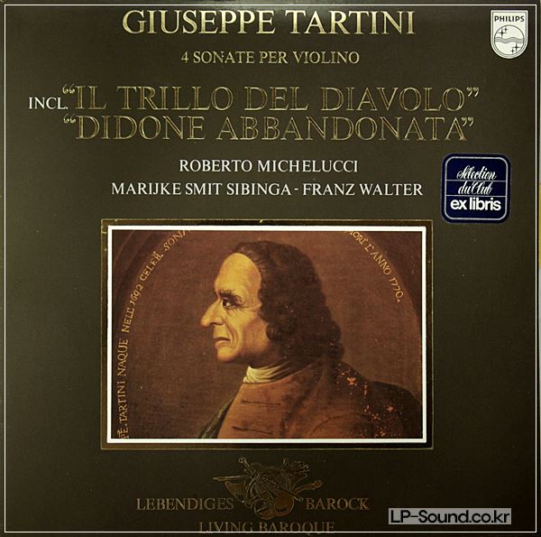 MICHELUCCI TARTINI VIOLIN SONATAS DEVIL'S THRILL PHILIPS STEREO 9502 009