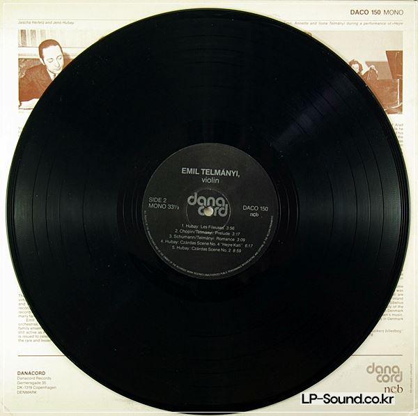 JENO HUBAY EMIL TELMANYI BACH HAENDEL CHOPIN SCHUMANN FRICSAY