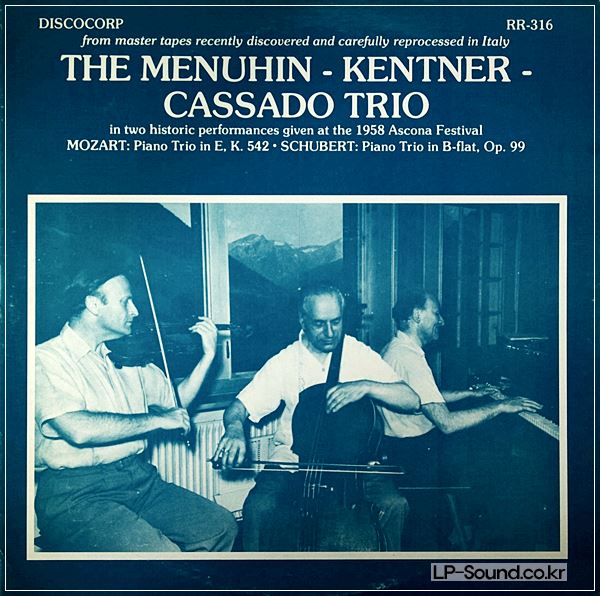 MENUHIN – KENT – CASSADO TRIO 1958 ASCONA FESTIVAL