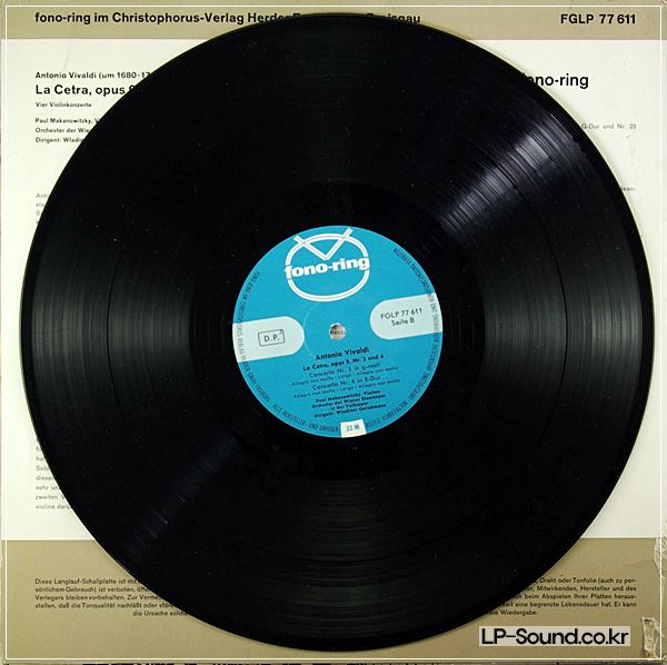 PAUL MAKANOWITZKY VIOLIN VIVALDI LA CETRA OP.9
