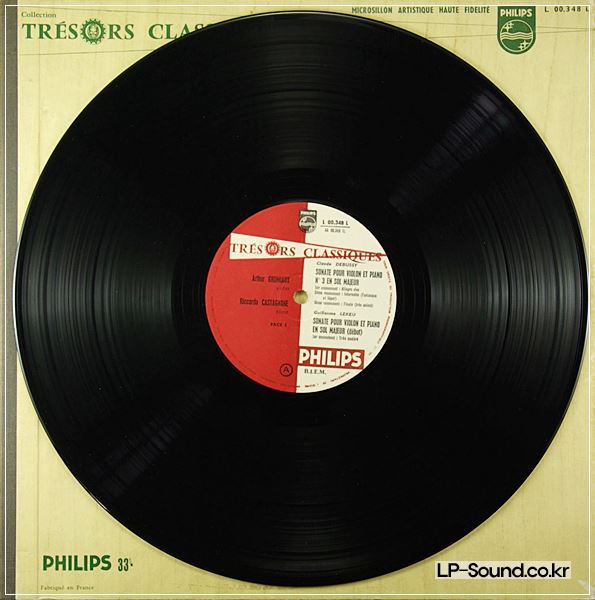 DEBUSSY LEKEU VIOLIN SONATA   ARTHUR GRUMIAUX FRENCH PHILIPS