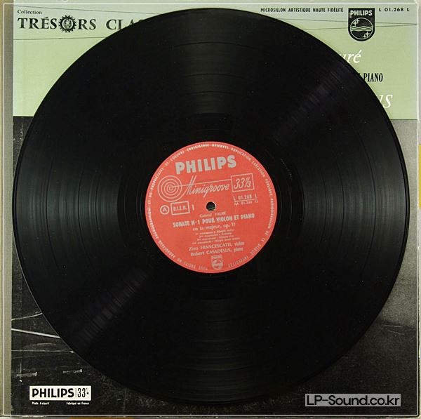 FRANCESCATTI / CASADESUS - FAURE VIOLIN & PIANO SONATAS PHILIPS