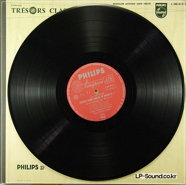 HASKIL GRUMIAUX BEETHOVEN SONATAS FOR VIOLIN & PIANO 7 & 10 PHILIPS