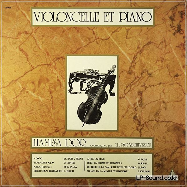 HAMISA DOR CELLO WORKS FOR CELLO & PIANO AXE 70002