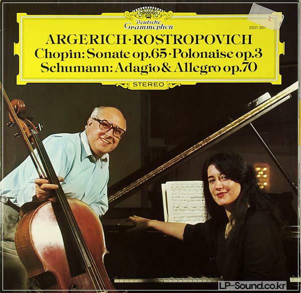 ARGERICH ROSTROPOVICH* CHOPIN CELLO SONATA SCHUMANN ADAGIO