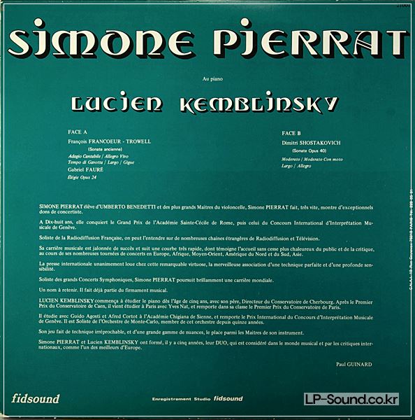 SIMONE PIERRAT - RARE FRENCH LP 12