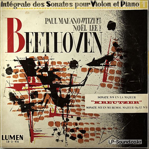 BEETHOVEN VIOLIN PAUL MAKANOWITZKY-NOEL LEE / LUMEN LD 3-416-