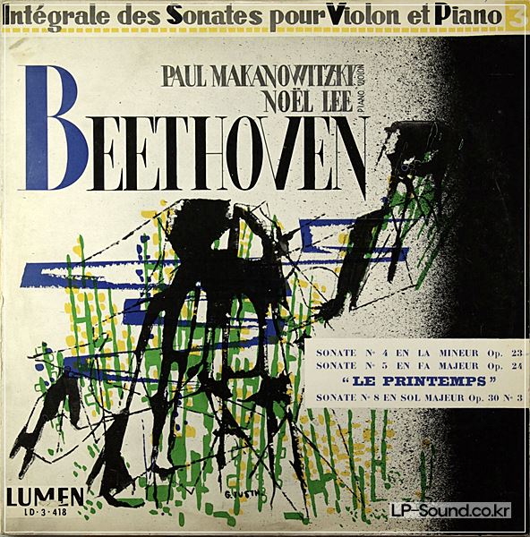 BEETHOVEN VIOLIN PAUL MAKANOWITZKY-NOEL LEE / LUMEN LD 3-418