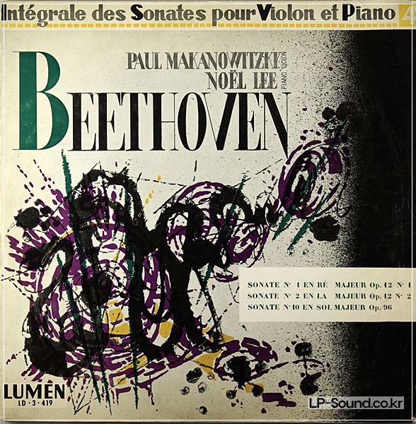 BEETHOVEN VIOLIN PAUL MAKANOWITZKY-NOEL LEE / LUMEN LD-3-419