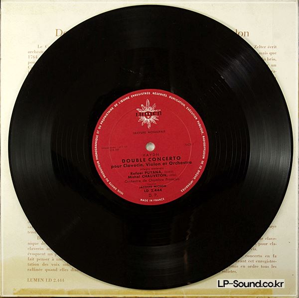 MICHEL CHAUVETON, PUYANA HAYDN DBLE CTO  RARE LUMEN 10