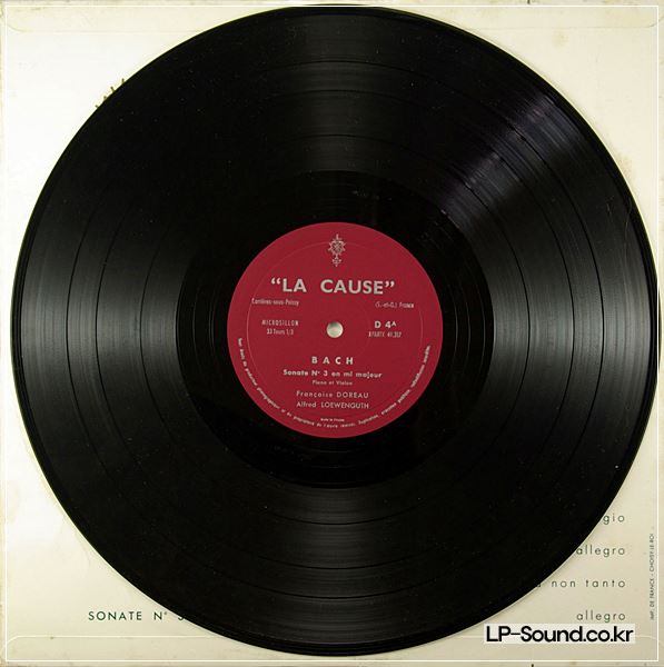 VERY RARE ALFRED LOEWENGUTH BACH & BRAHMS SONATA FRENCH PRIVATE