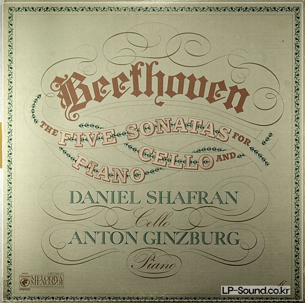 BEETHOVEN DANIEL SHAFRAN FIVE CELLO SONATAS MELODIYA STEREO 2LP