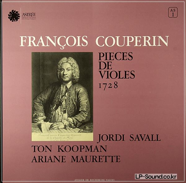 COUPERIN - PIECES DE VIOLES 1728  SAVALL ASTREE AS 1