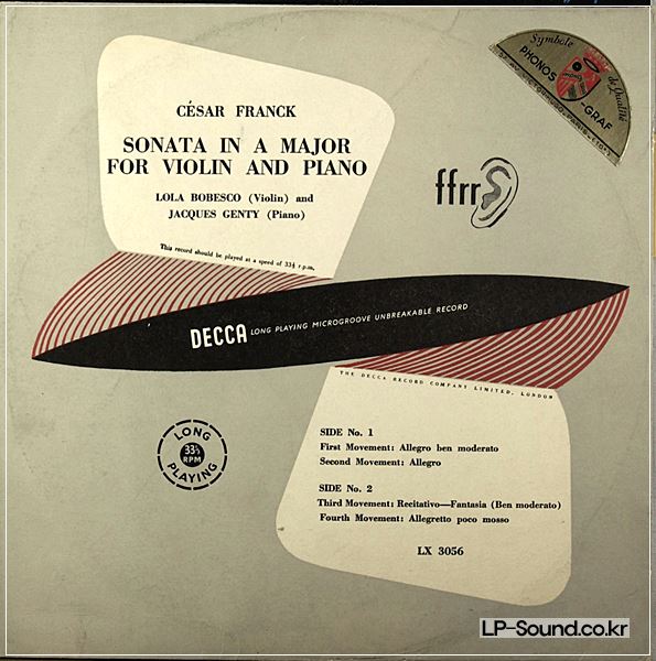 CESAR FRANCK: VIOLIN SONATA IN A MAJOR – BOBESCO & GENTY  10