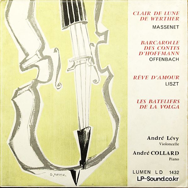 ANDRE LEVY 'HIS RECITAL,GREAT CELLO SHOWPIECES ' 1ST, LUMEN, NICE COPIES, EP SET