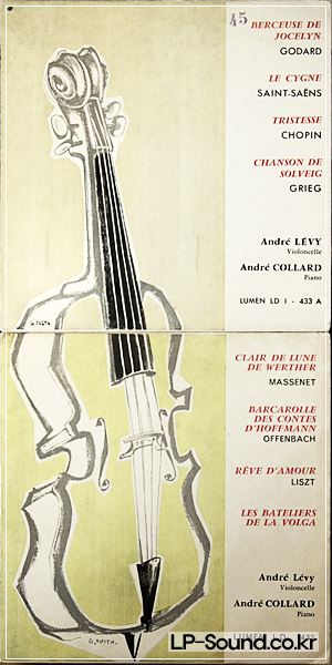 ANDRE LEVY 'HIS RECITAL,GREAT CELLO SHOWPIECES ' 1ST, LUMEN, NICE COPIES, EP SET