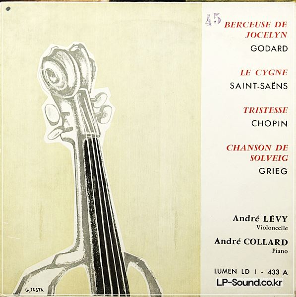 ANDRE LEVY 'HIS RECITAL,GREAT CELLO SHOWPIECES ' 1ST, LUMEN, NICE COPIES, EP SET