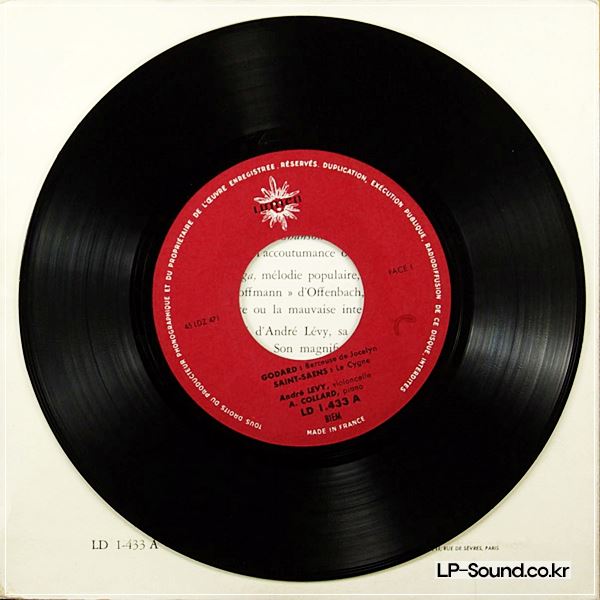 ANDRE LEVY 'HIS RECITAL,GREAT CELLO SHOWPIECES ' 1ST, LUMEN, NICE COPIES, EP SET