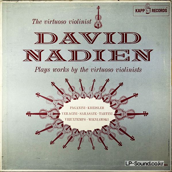 DAVID NADIEN: THE VIRTUOSO VIOLINIST: KAPP RECORDS KCL 9060: