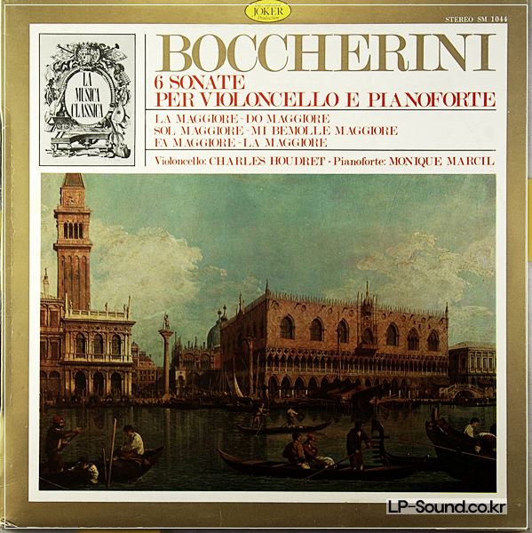 CHARLES HOUDRET & MONIQUE NARCIL  -  BOCCHERINI 6 SONATE VIOLONCELLO
