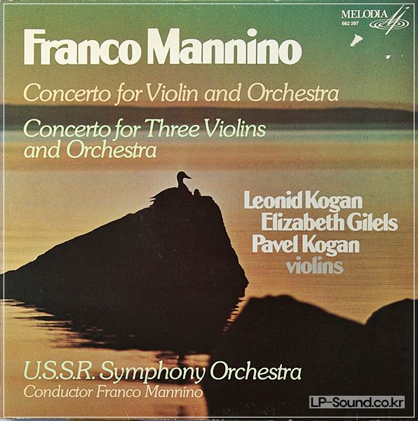 MELODIA MANNINO VIOLIN CON. THREE VIOLINS PAVEL LEONID KOGAN GILELS