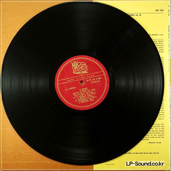 BRAHMS QUINTET IN F MINOR RICHTER WITH BORODIN QUARTET ARTIA MK 1516