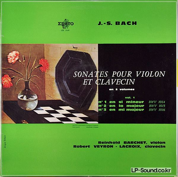 ERATO BACH / R. BARCHET / R. VEYRON-LACROIX VOL.1 /2  LDE 3169-70 2LP