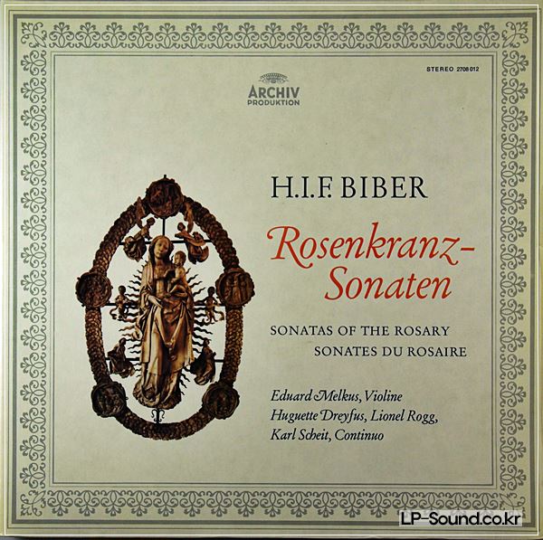 H.I.F. BIBER ROSENKRANZ-SONATEN 1-15  MELKUS...2LP