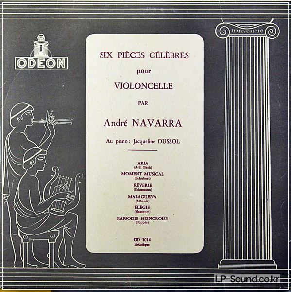 ANDRE NAVARRA JACQUELINE DUSSOL RECITAL 6 PIECES CELEBRES VIOLONCELLO