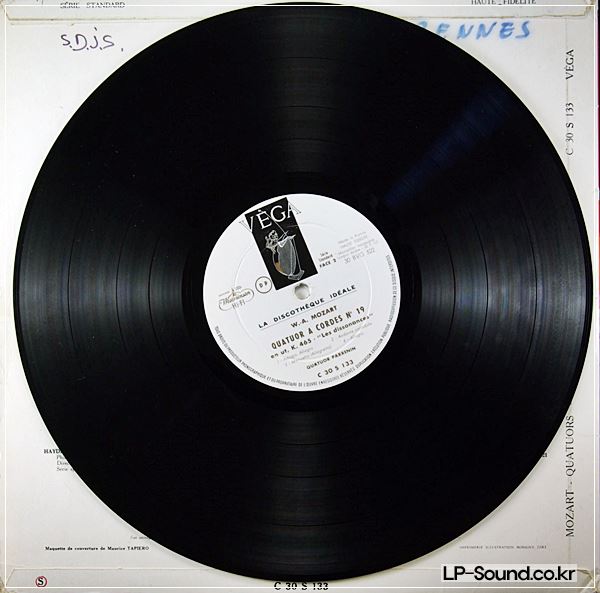 MOZART / QUATUOR PARRENIN / NO.17/NO.19  VEGA C 30 S 133