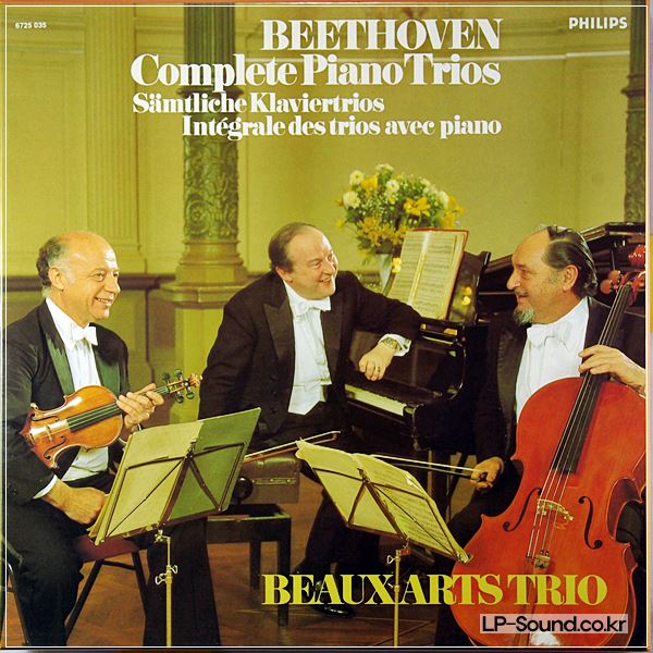 BEETHOVEN COMPLETE PIANO TRIOS BEAUX ARTS TRIO PHILIPS 7XLPS BOX