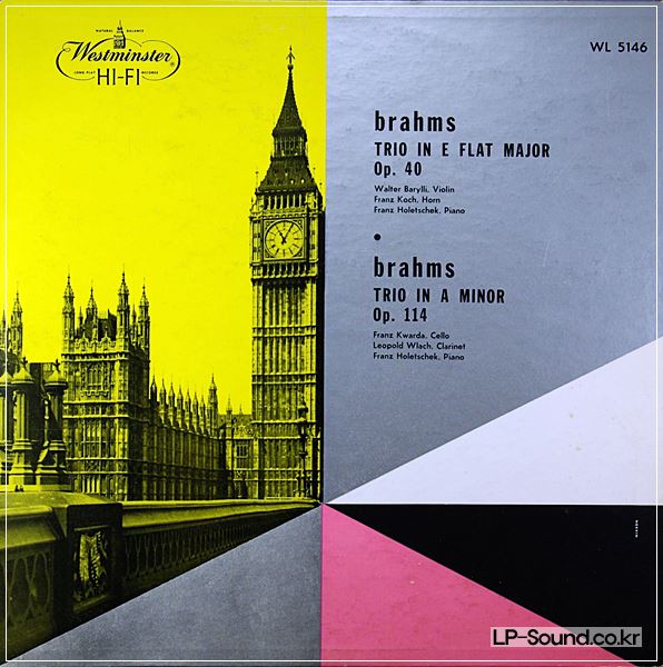 BRAHMS TRIO IN E FLAT MAJOR OP 40 / A MINOR OP 114  WL 5146