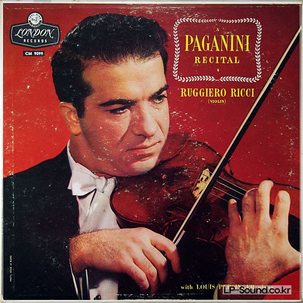 RUGGIERO RICCI/PERSINGER A PAGANINI RECITAL - LONDON CM 9099