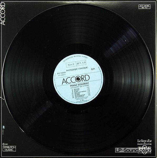 FRANZ SCHUBERT, EDUARD STOCKER, MAGDA RUSY ‎– LE CHANT DU CYGNE